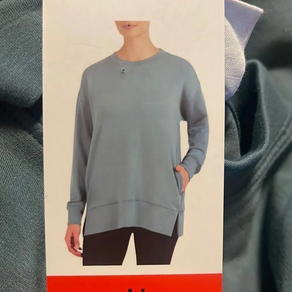 SageĀ LadiesāWomen Scuba Cozy Top, GreenāsizeāMedium - Picture 2 of 8